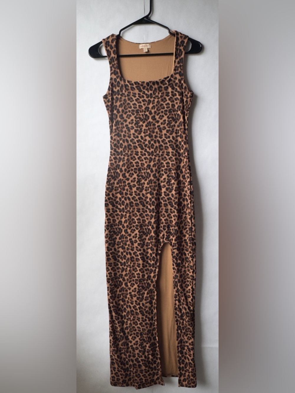 Justify Leopard Print Maxi Dress in Brown and Black